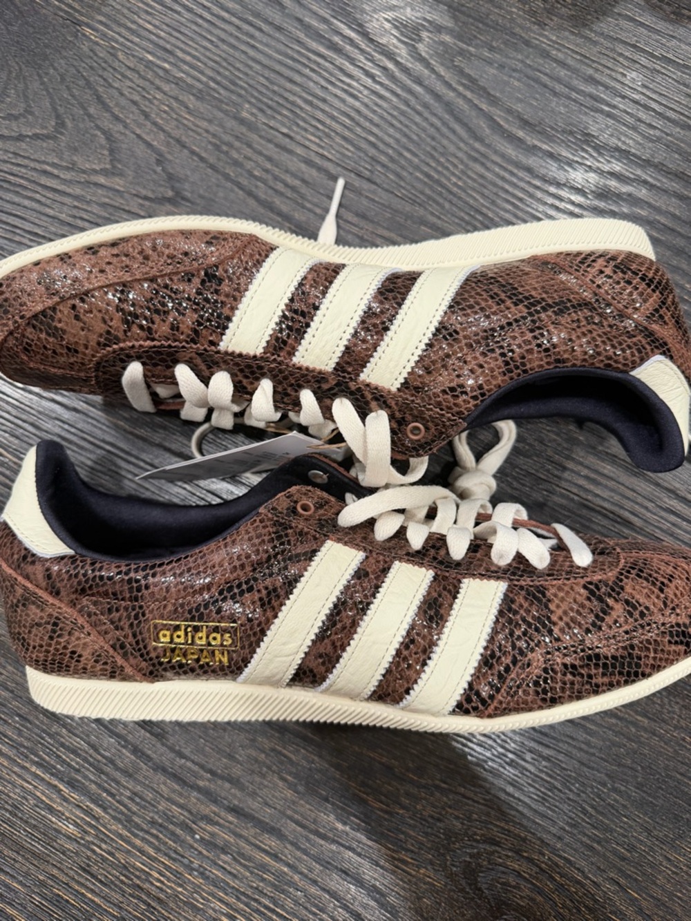 adidas Originals Japan W Brown Snakeskin Women Casual size 10.5